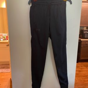 Under Armour, Boys, Athletic Sweatpants, Black, Small, Great Condition